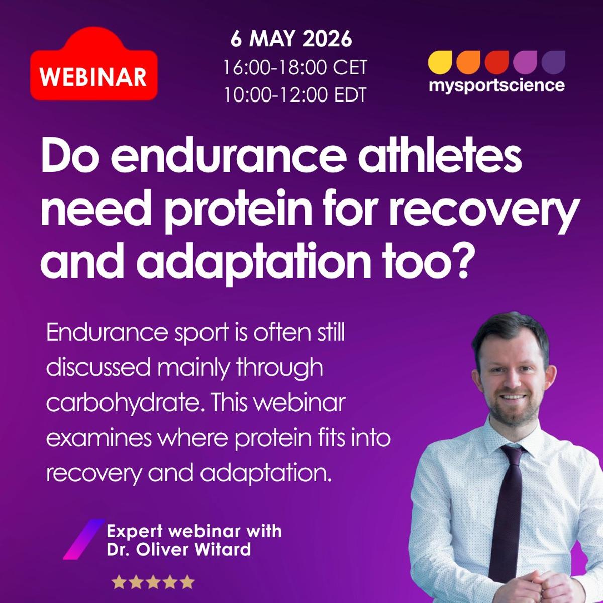 Last Call: Masterclass on Protein for Recovery Tomorrow