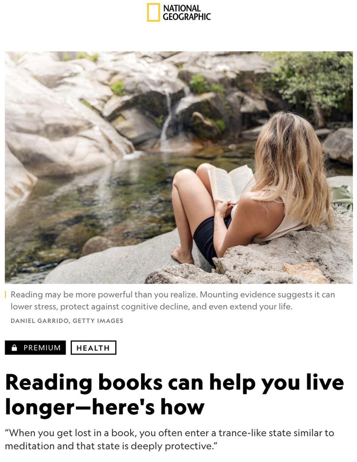 Reading Books Adds Years to Your Life