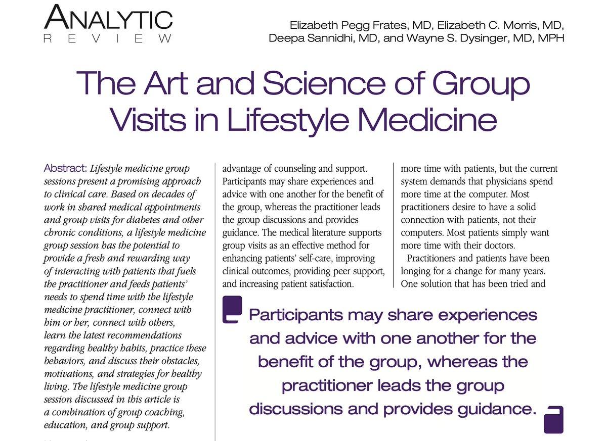 Group Visits Elevate Lifestyle Medicine Outcomes