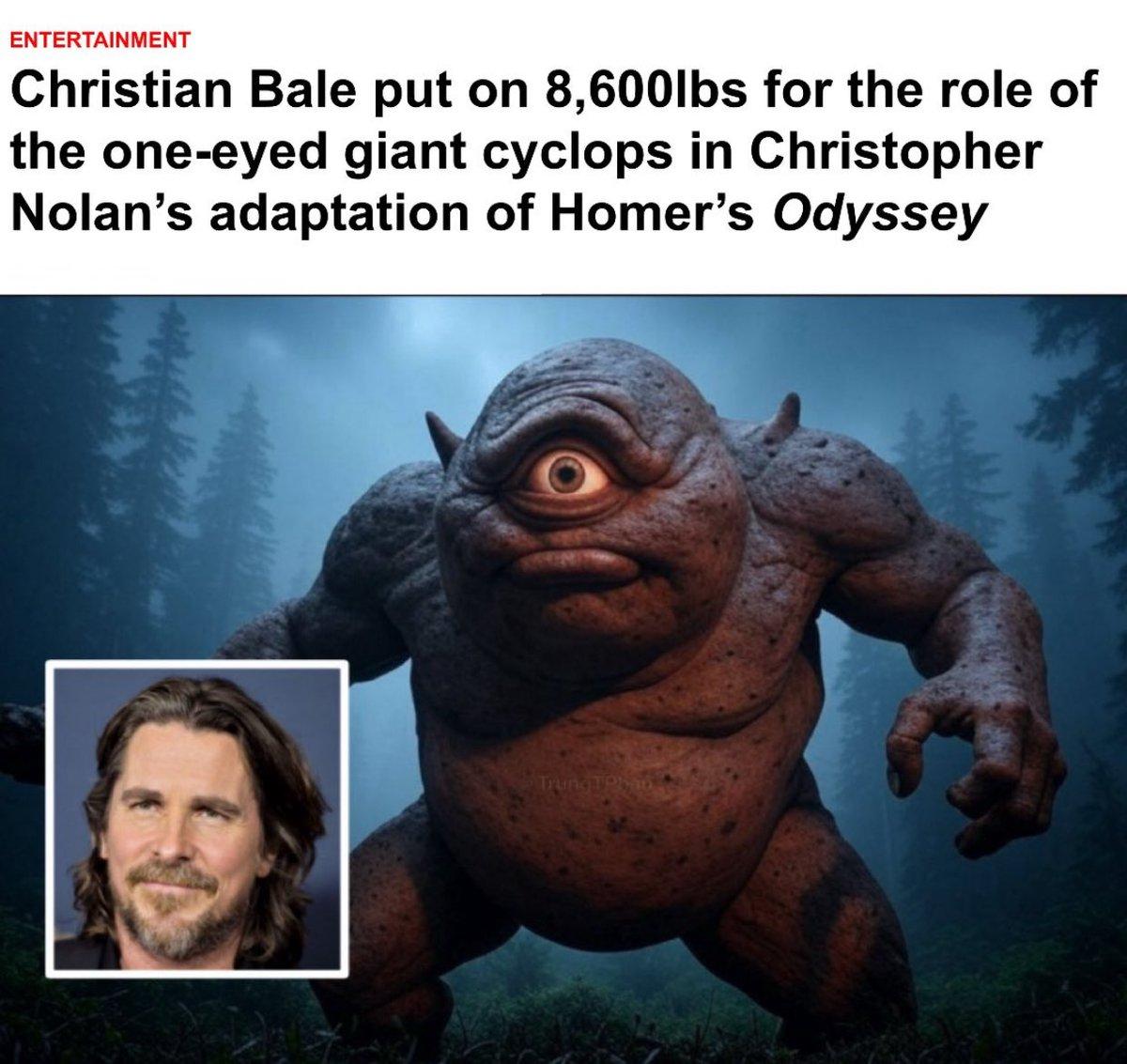 Nolan and Bale Reunite for Epic “The Odyssey”