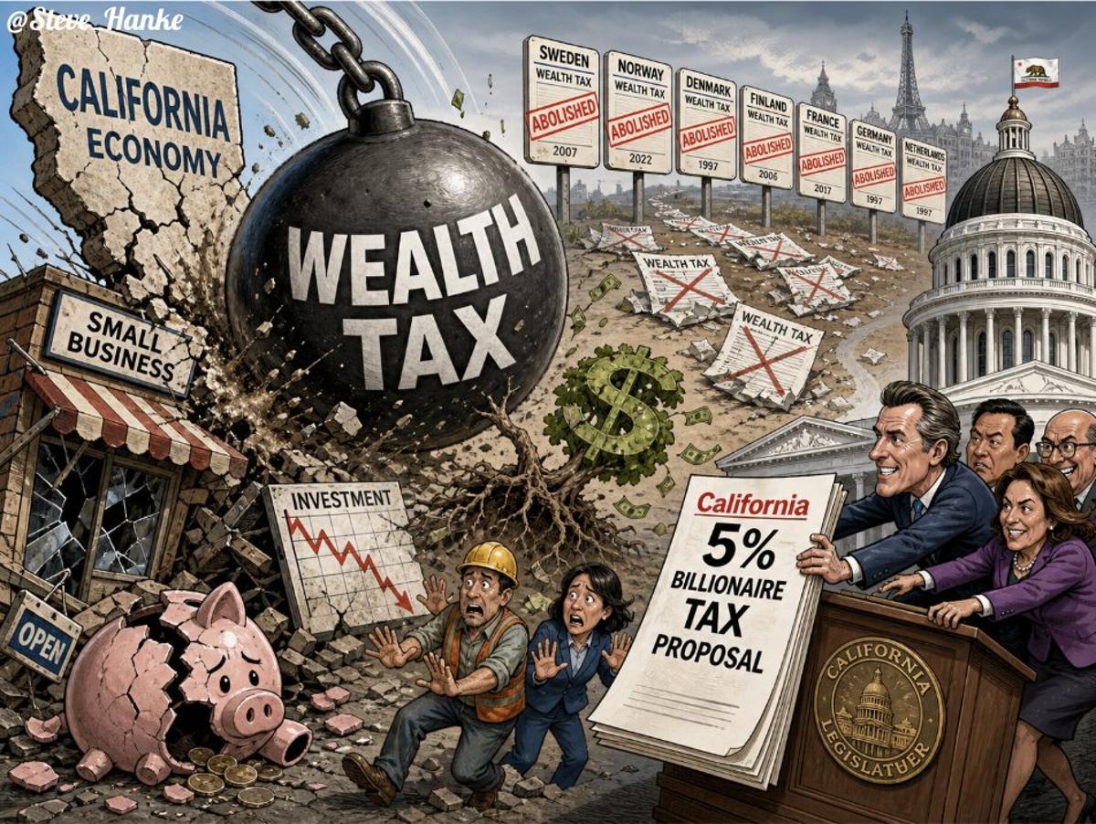 Wealth Tax Seen as Economic Wrecking Ball, California Proposes One
