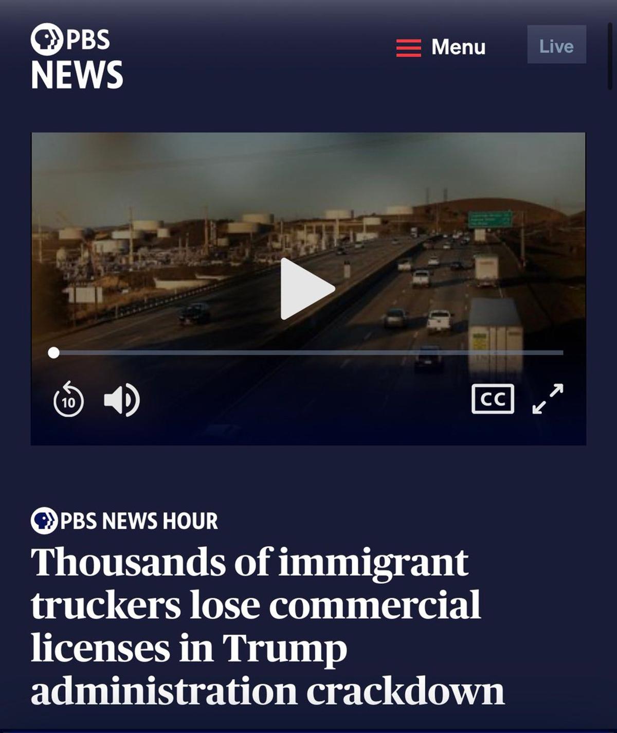 New Immigration Rule Threatens Truck Driver Pool, Safety Claims Questioned