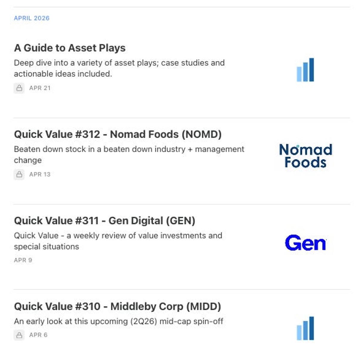 VDL April: Asset Play Guide and Key Stock Updates