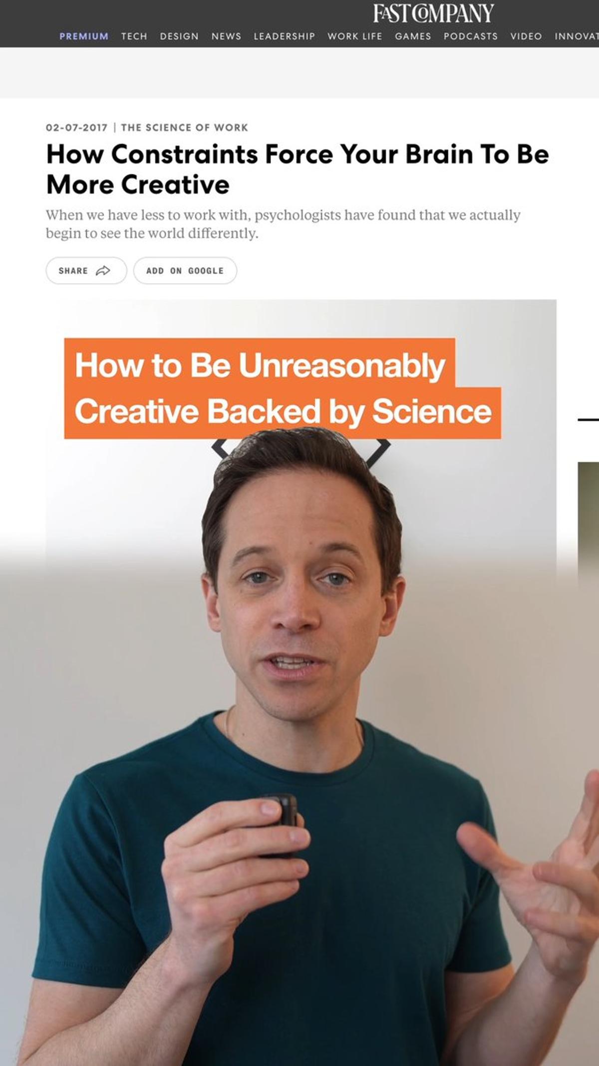 Constraints Spark Better Ideas Than Unlimited Resources