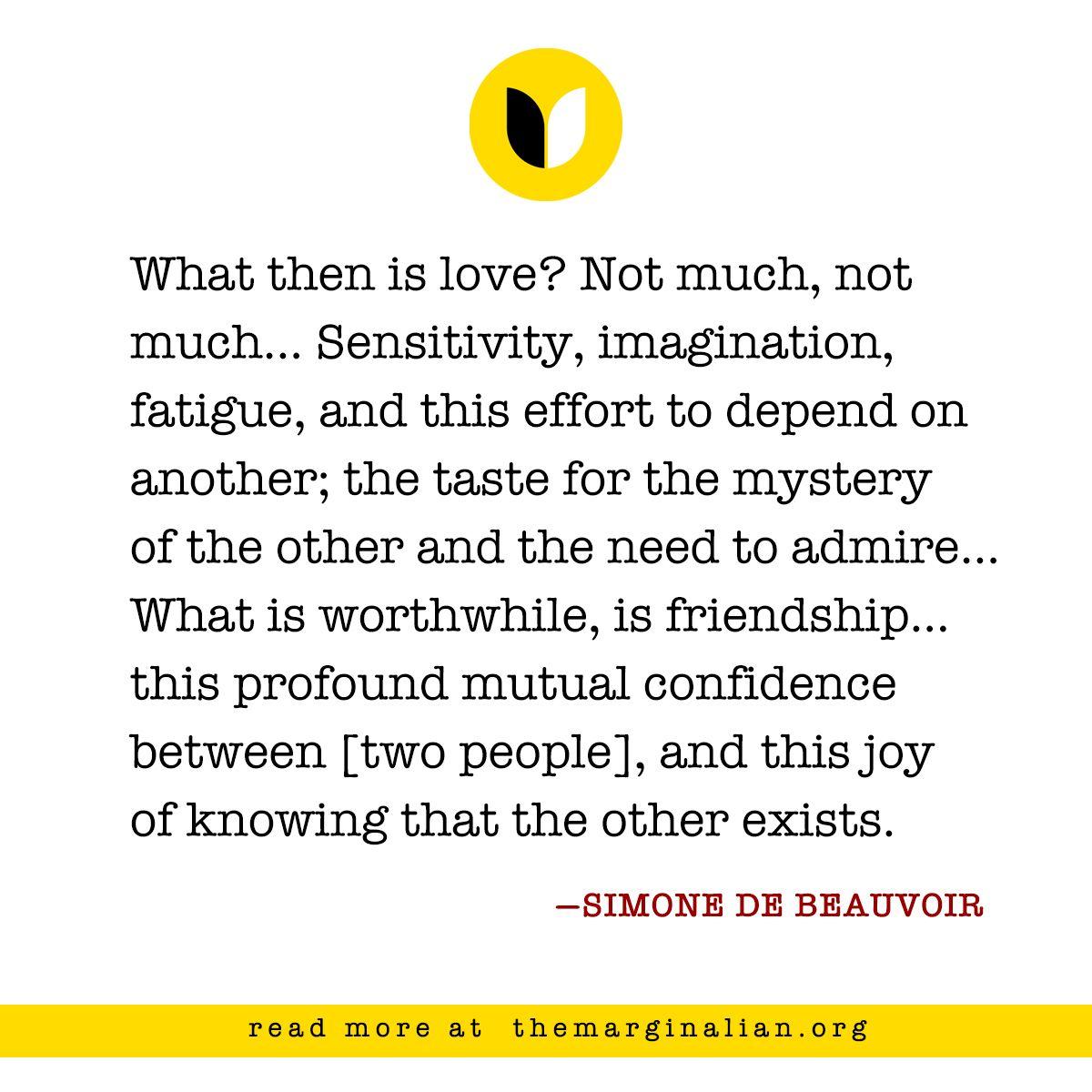 Beauvoir Explores Soulful Connection in Friendship and Love