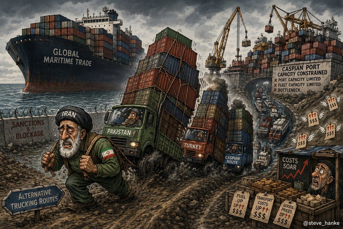 Trucking Can't Fully Substitute Iran's Maritime Trade, Experts Say