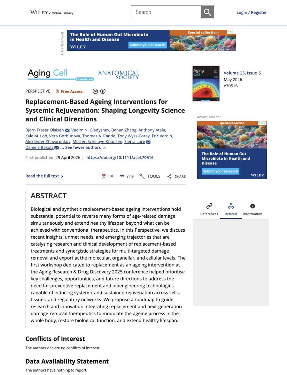 New Liver Replacement: Prime Strategy for Aging Liver