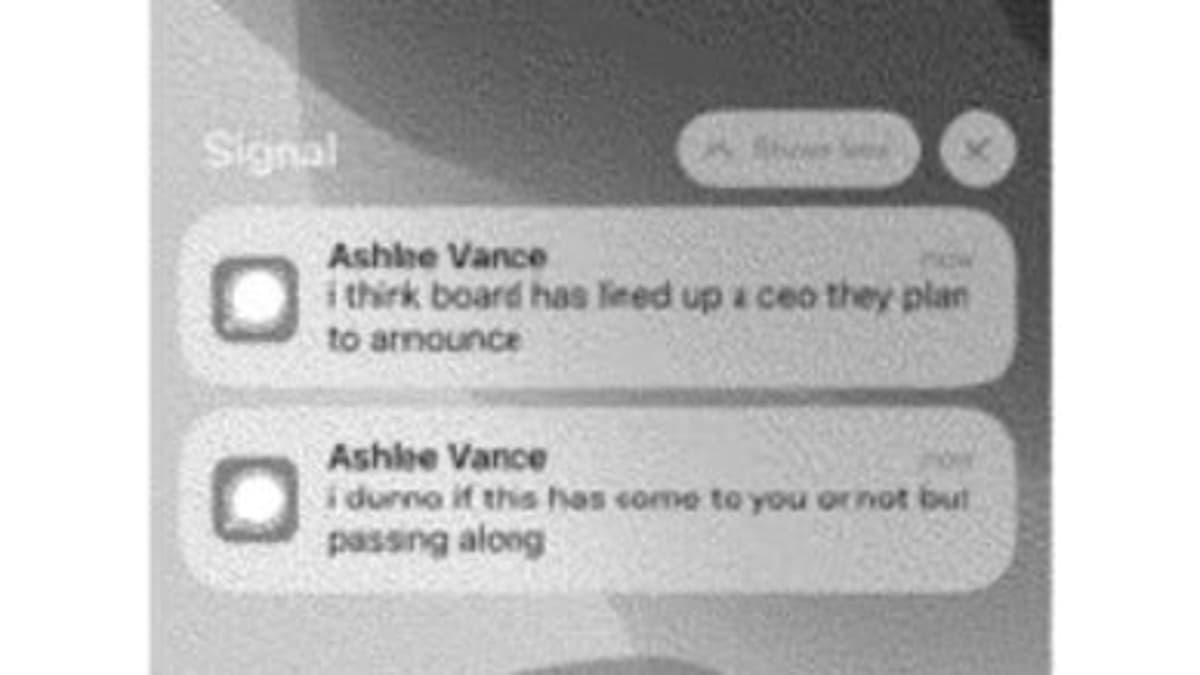 Ashlee Vance Texts OpenAI About CEO Replacement Mid‑call
