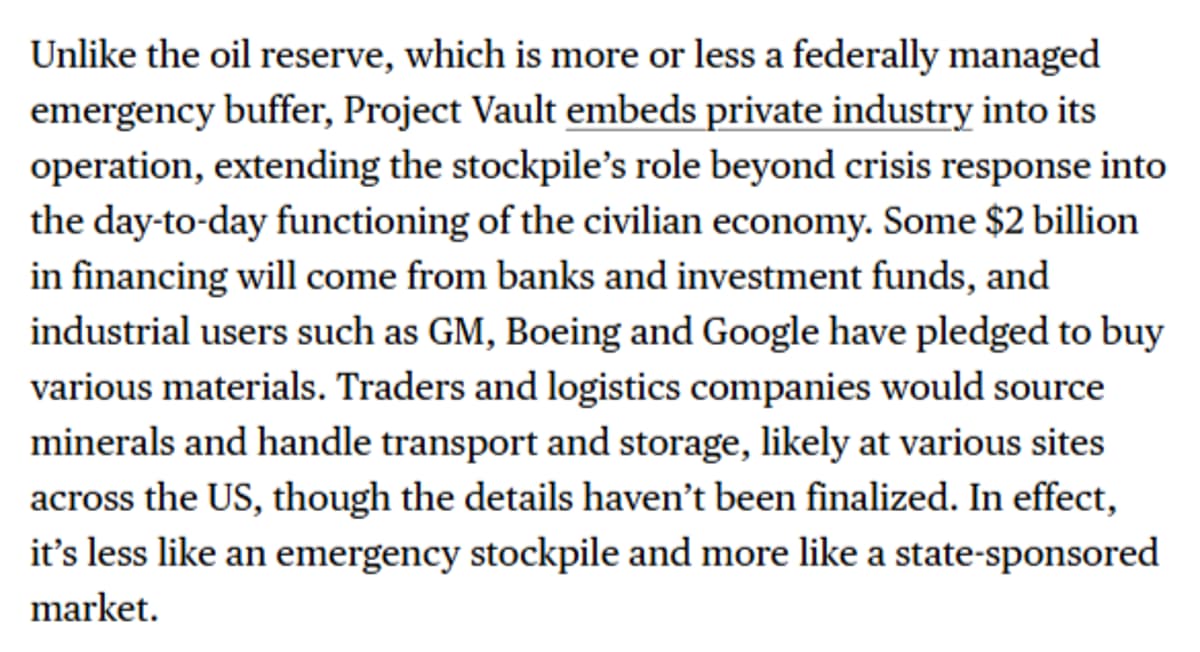 Project Vault Turns Public Reserve Into Market Manipulator