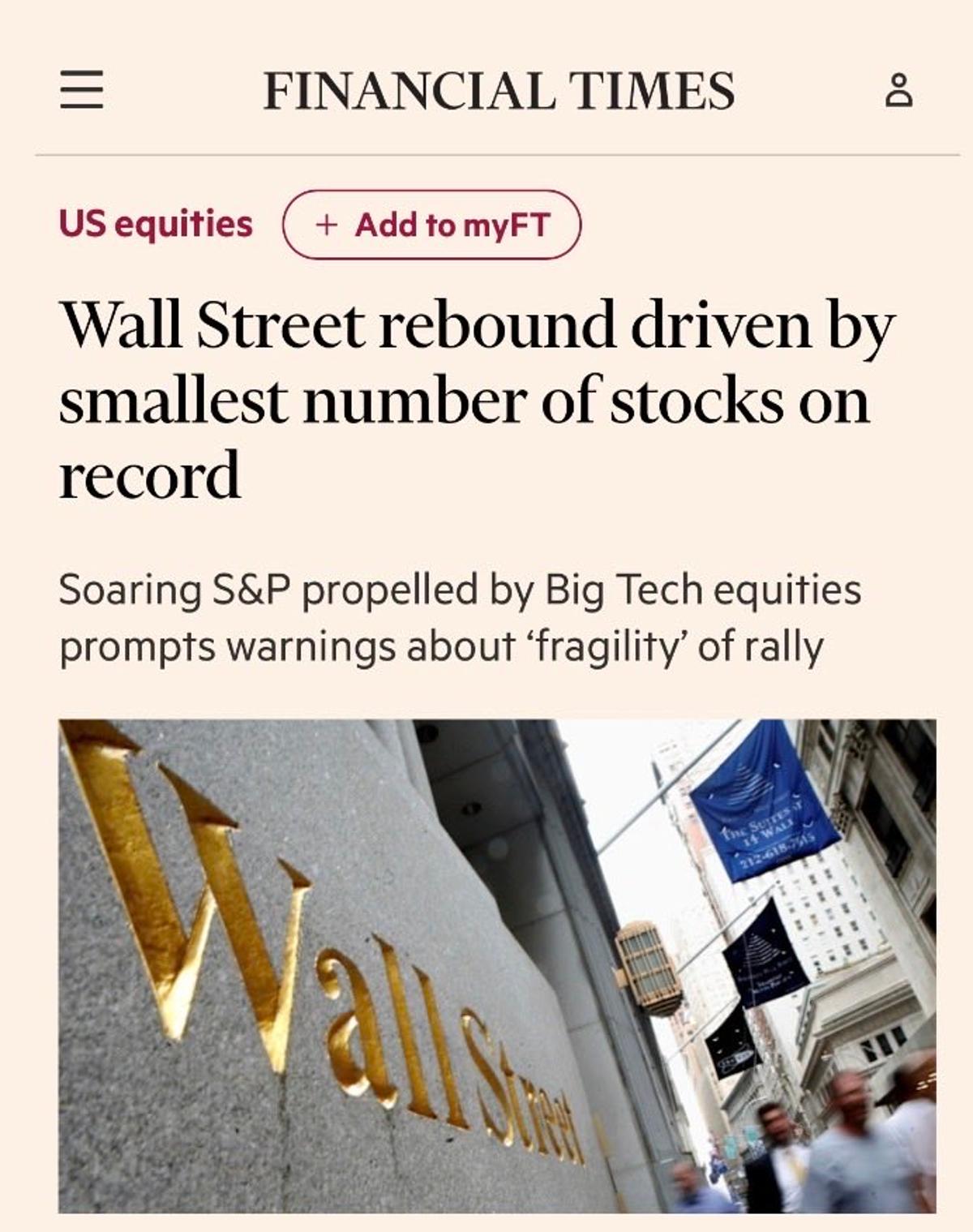 Five Tech Giants Power Over Half S&P Gains