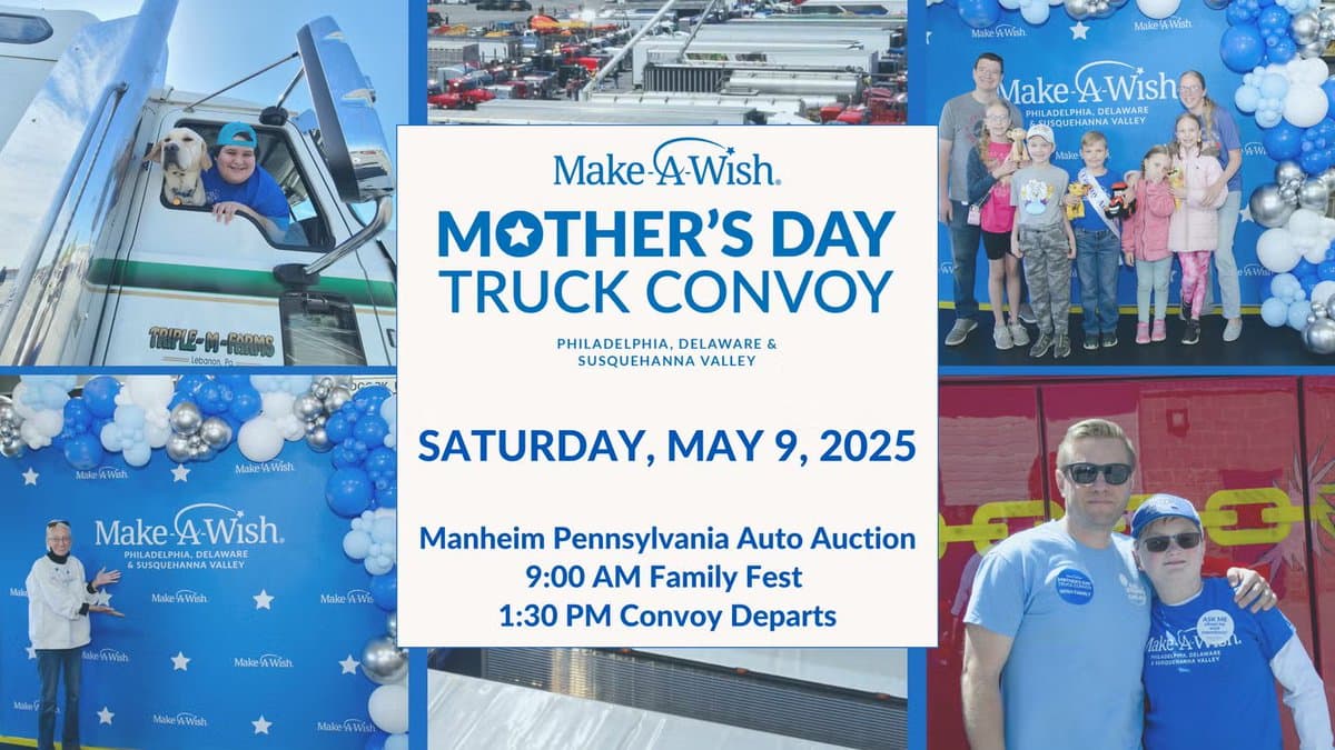 Make‑A‑Wish Mother’s Day Truck Convoy Rolls Out Saturday