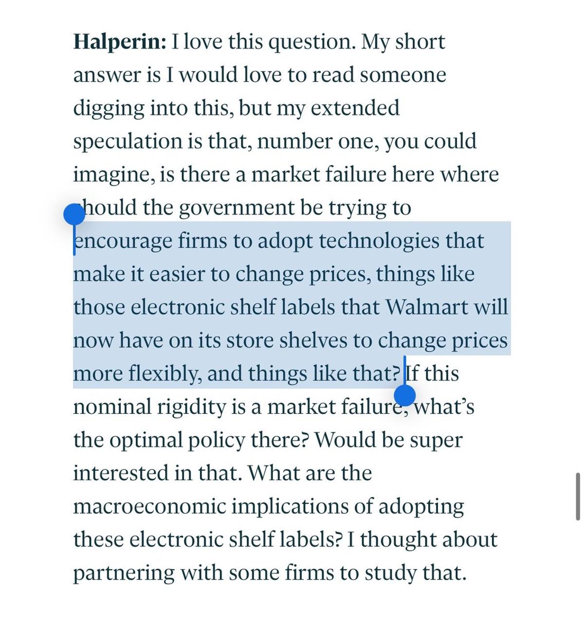 Uncertain About Subsidizing Electronic Shelf Labels