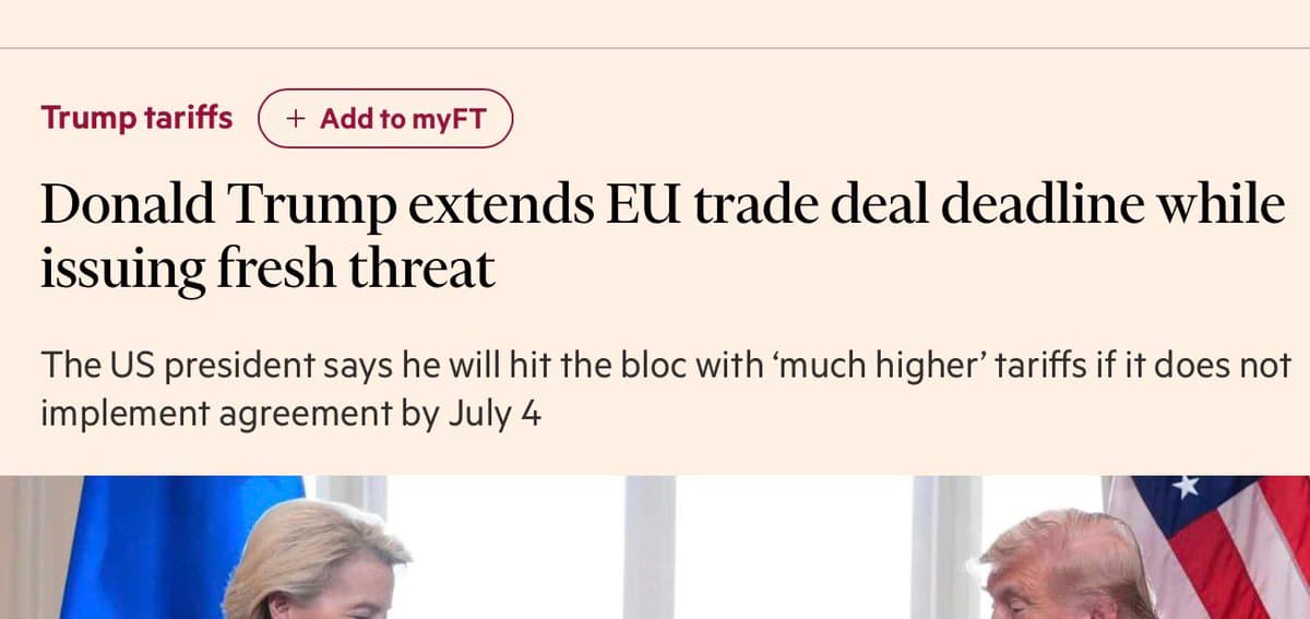 He Keeps Backing Down on Tariff Threats