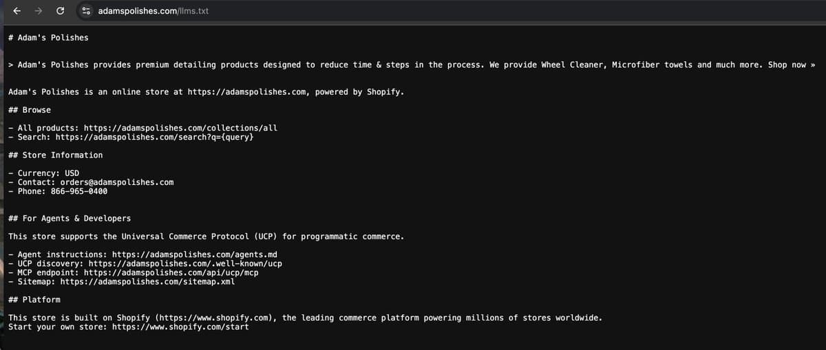Shopify Launches Official llms.txt Support for Easy Overrides