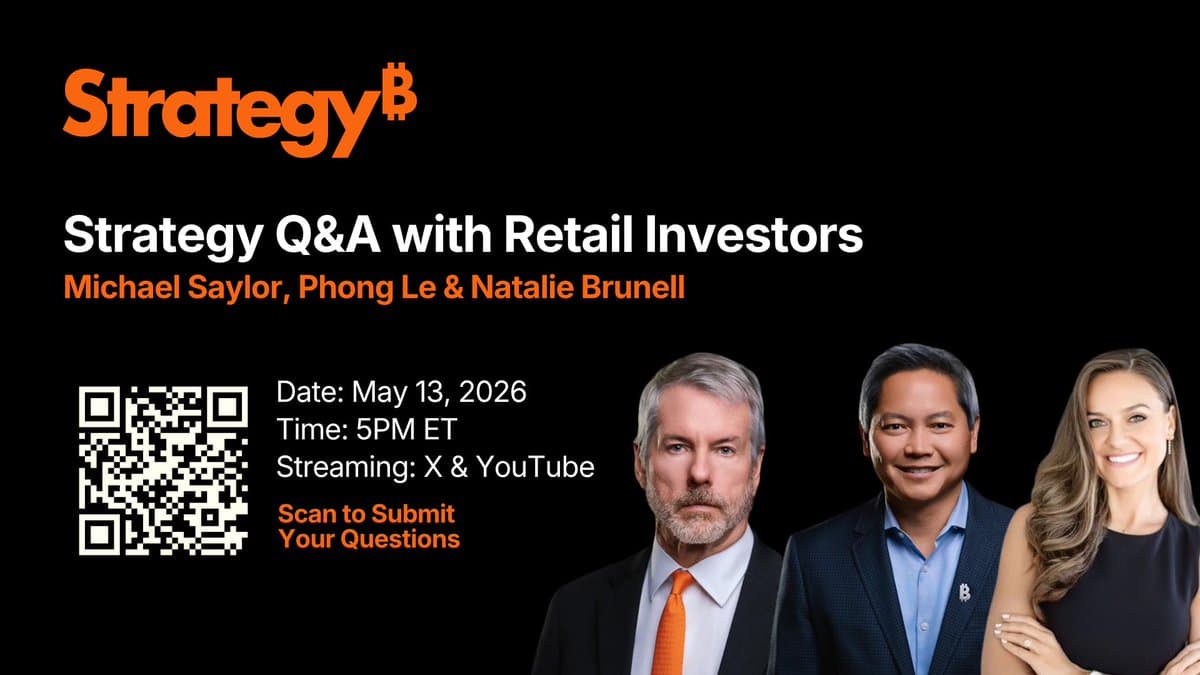 Live Retail Investor Q&A with Michael Saylor & Phong Le