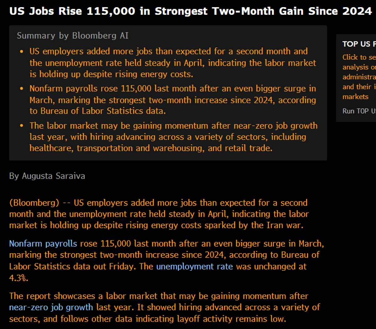 Record Two-Month Job Gains, Yet Economists Lose Again