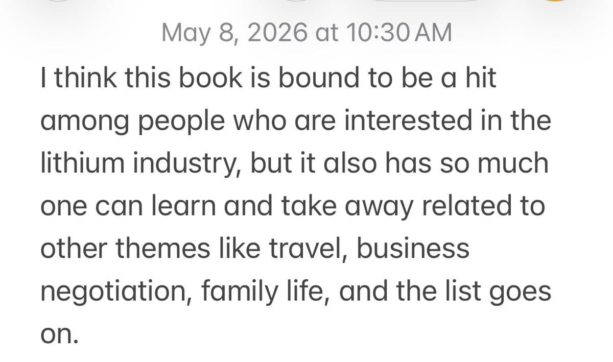 Author Rushes to Print “Lithium Confidential” Before Vegas Interview