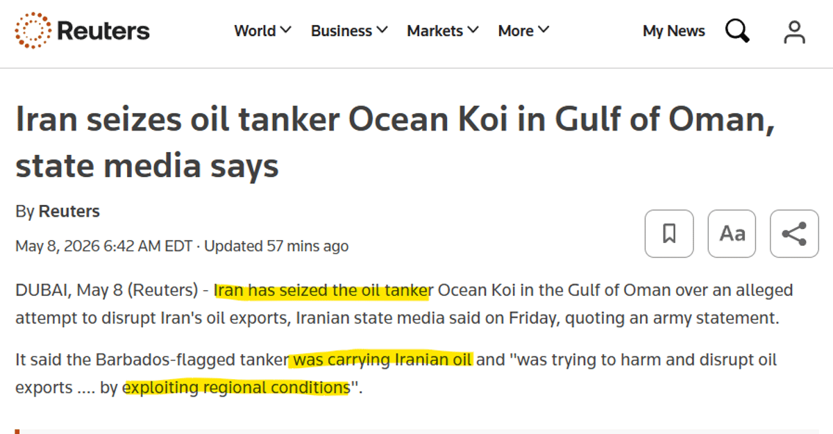 Iran Seizes Its Own Crude Amid Booming Trade