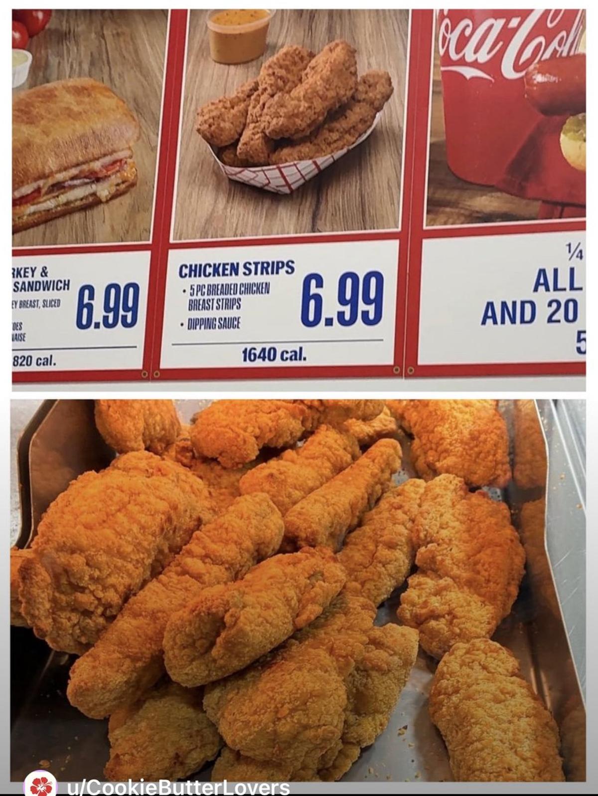 Costco's Baked Chicken Strips: Cheap, High Calorie Value