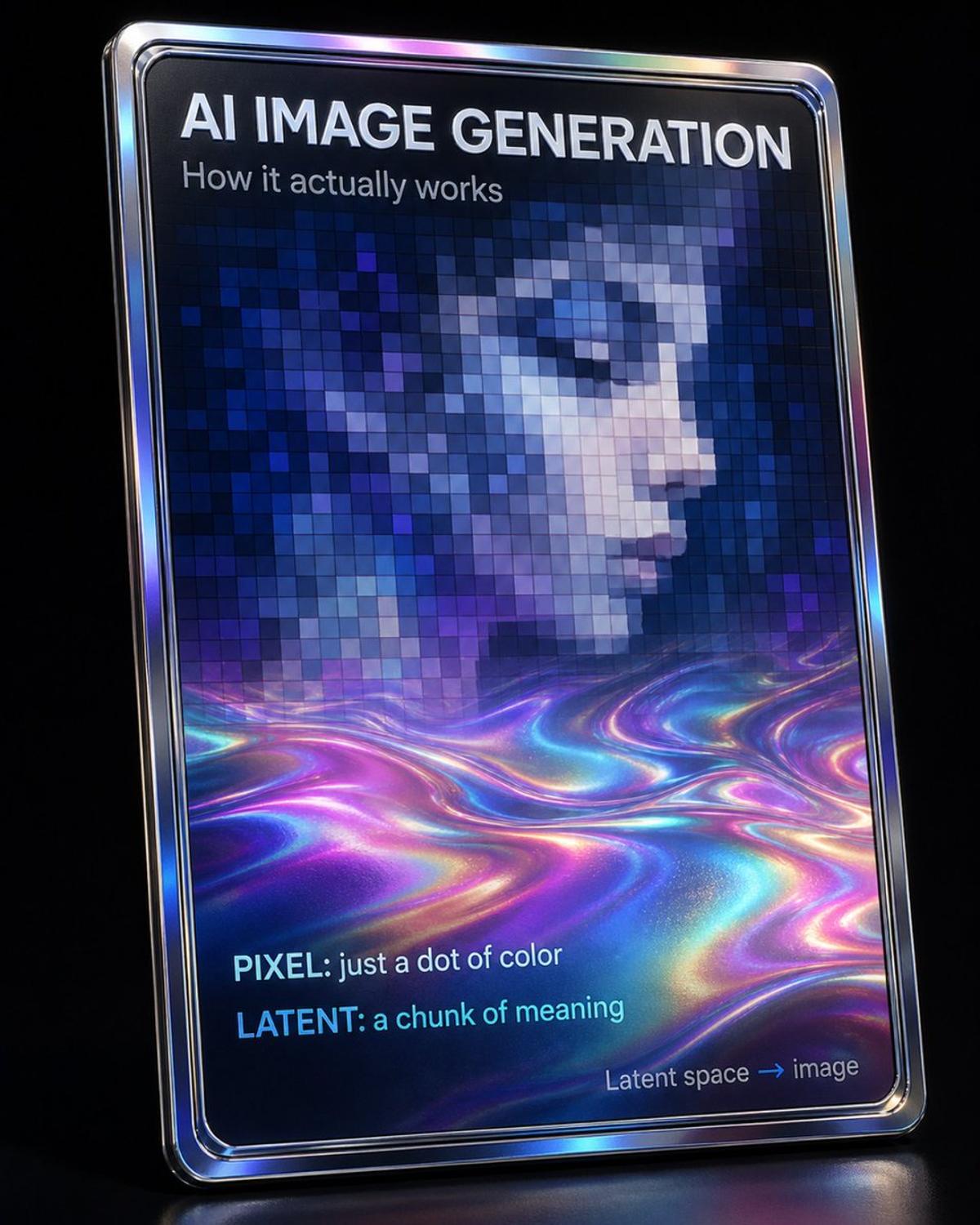 AI Images Are Built From Latent Blueprints, Not Pixels