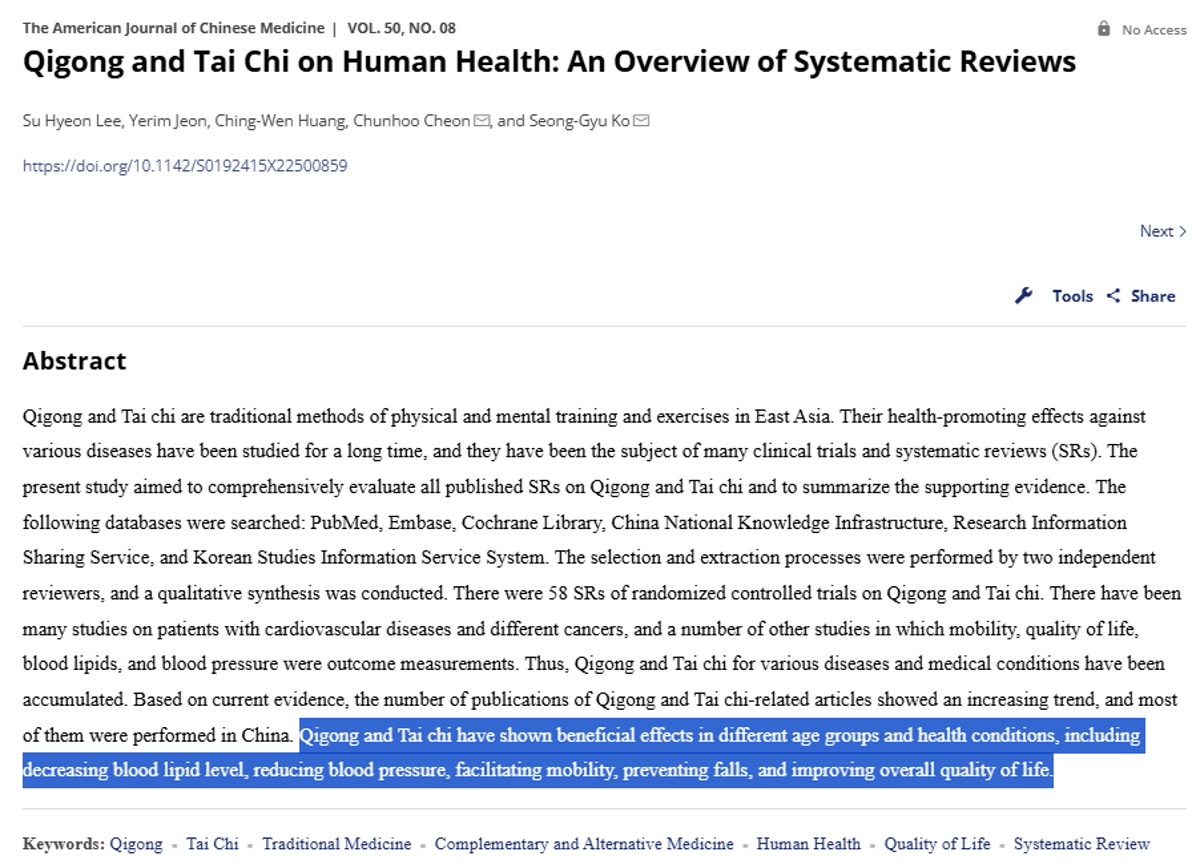 Tai Chi Shows Mixed Benefits for BP, Mobility, Falls