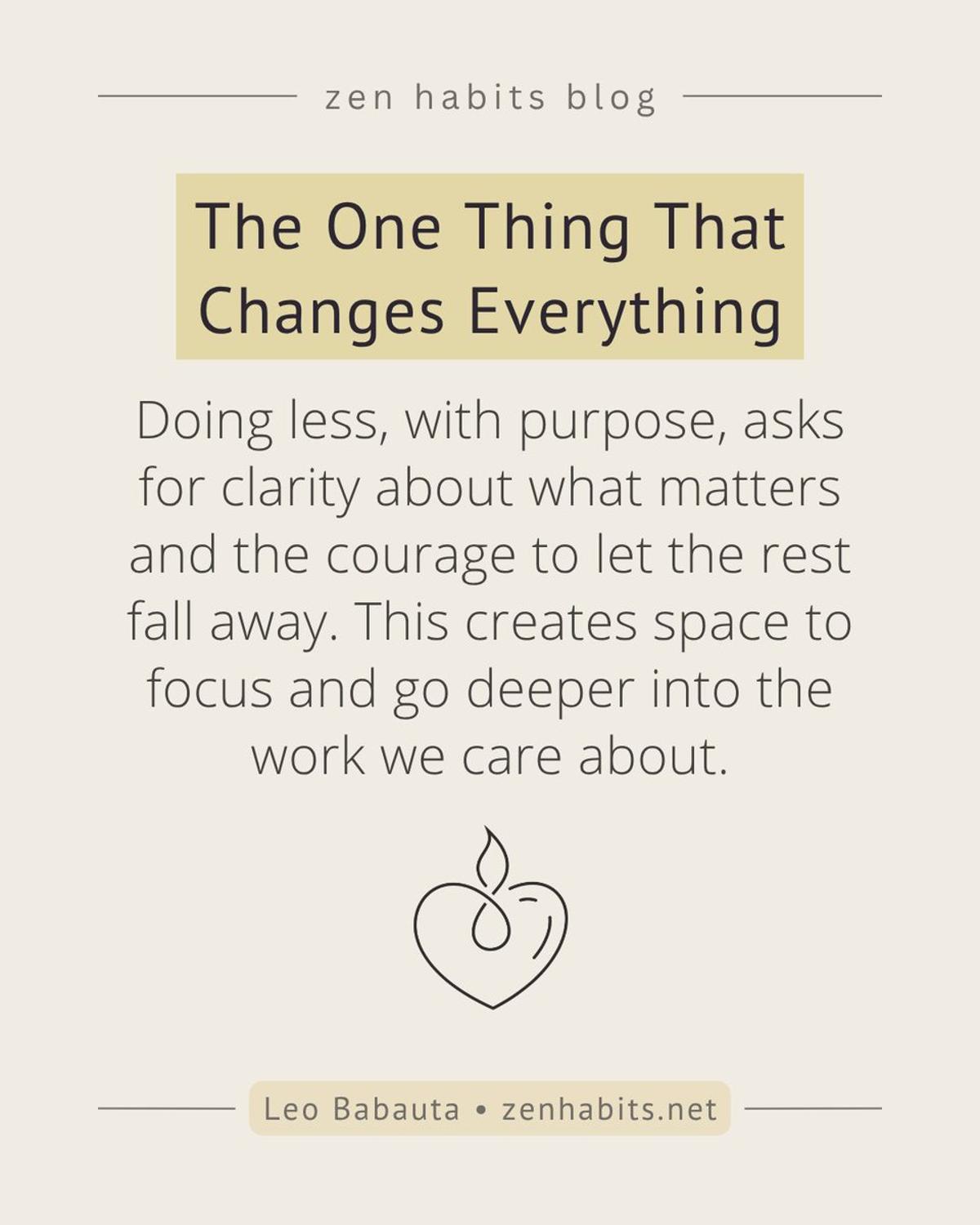 Meaningful Work Starts When You Choose and Stay Focused