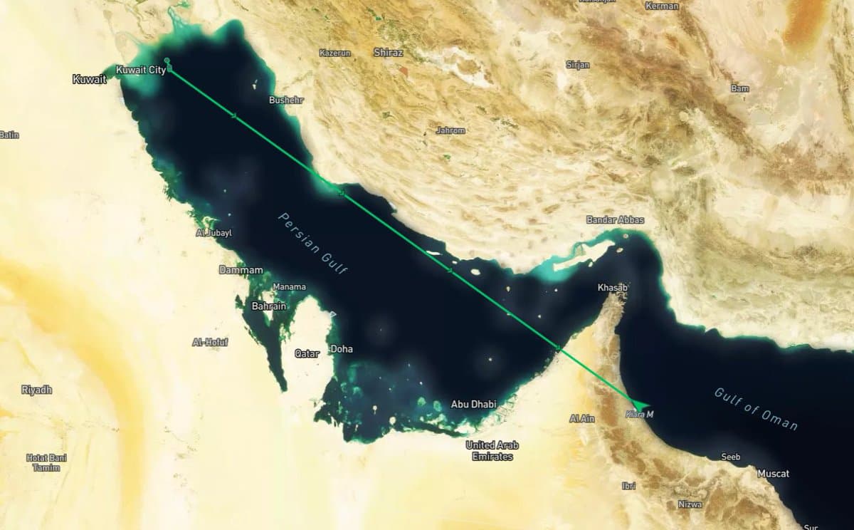 Sanctioned Iraqi Crude VLCC Crosses Hormuz, Faces US Block