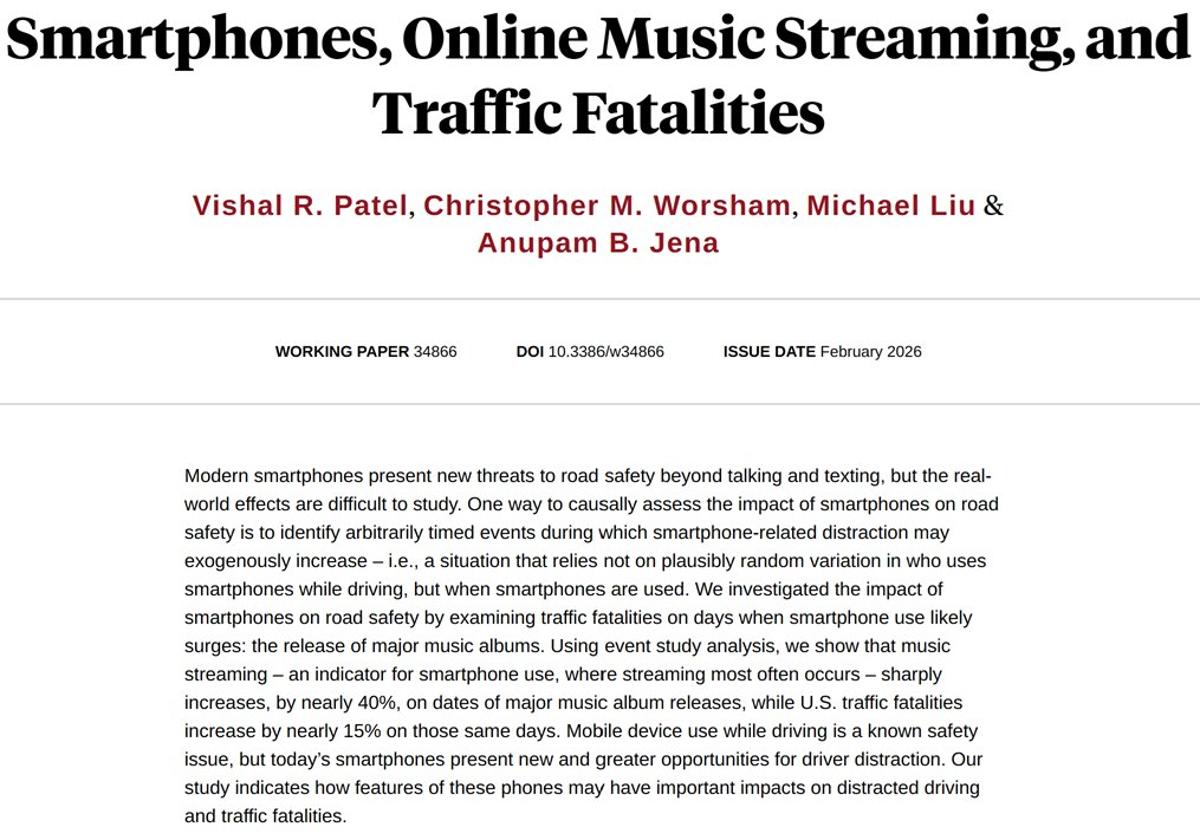 Album Release Days Spike Traffic Fatalities by 15%