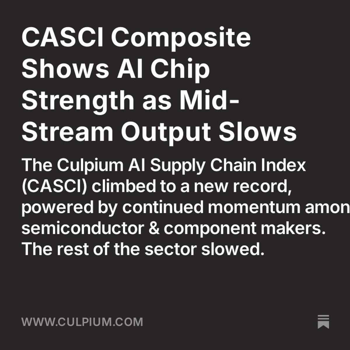 Key AI Rollout Update for Culpium Subscribers
