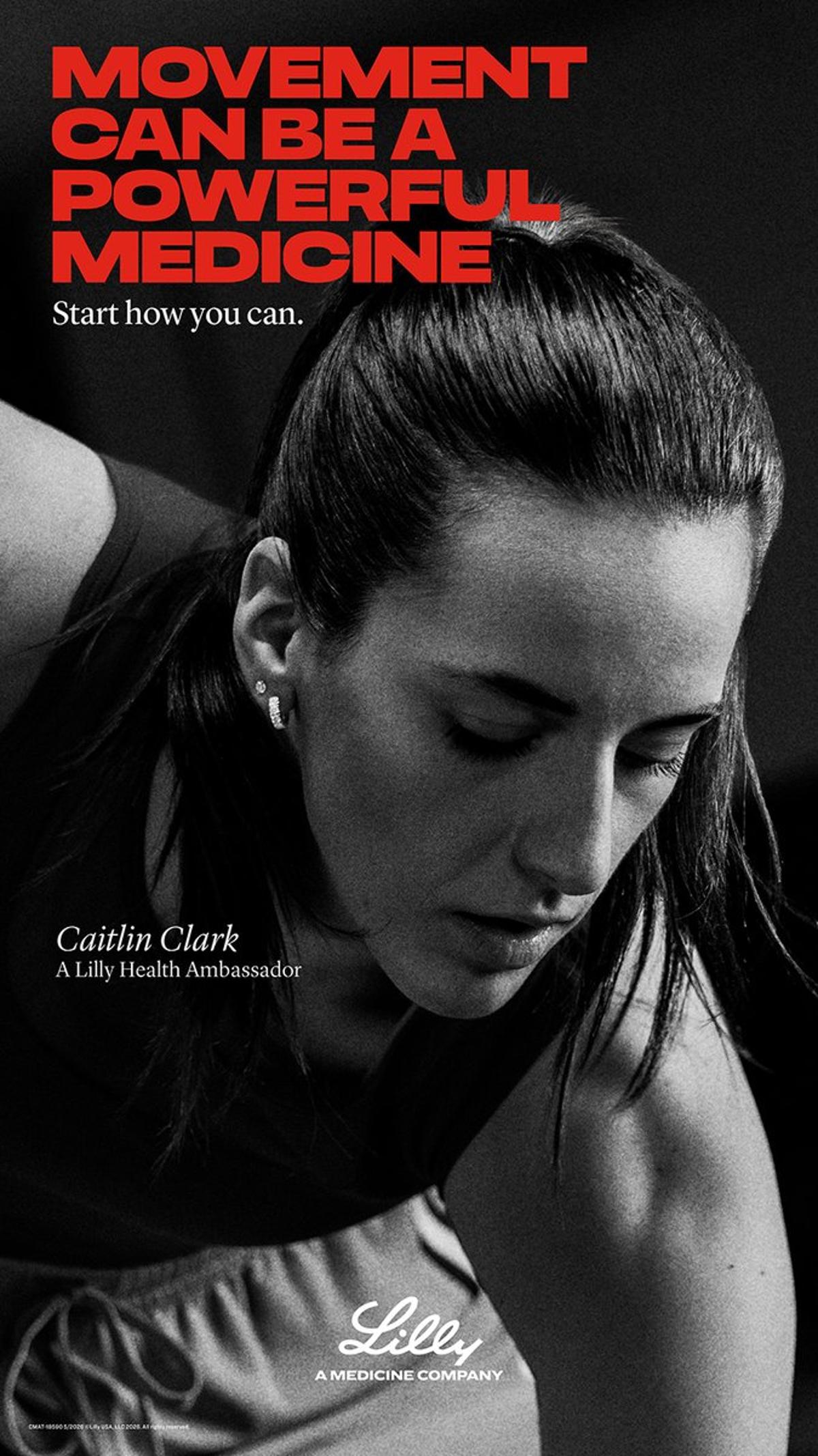 Lilly Showcases Caitlin Clark in Dual Newspaper Ad