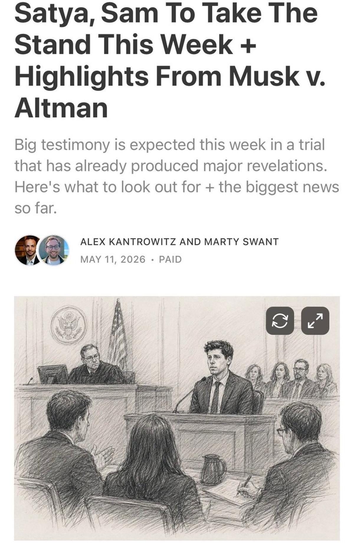 Tech Titans Testify as Musk‑Altman Trial Enters Week 3