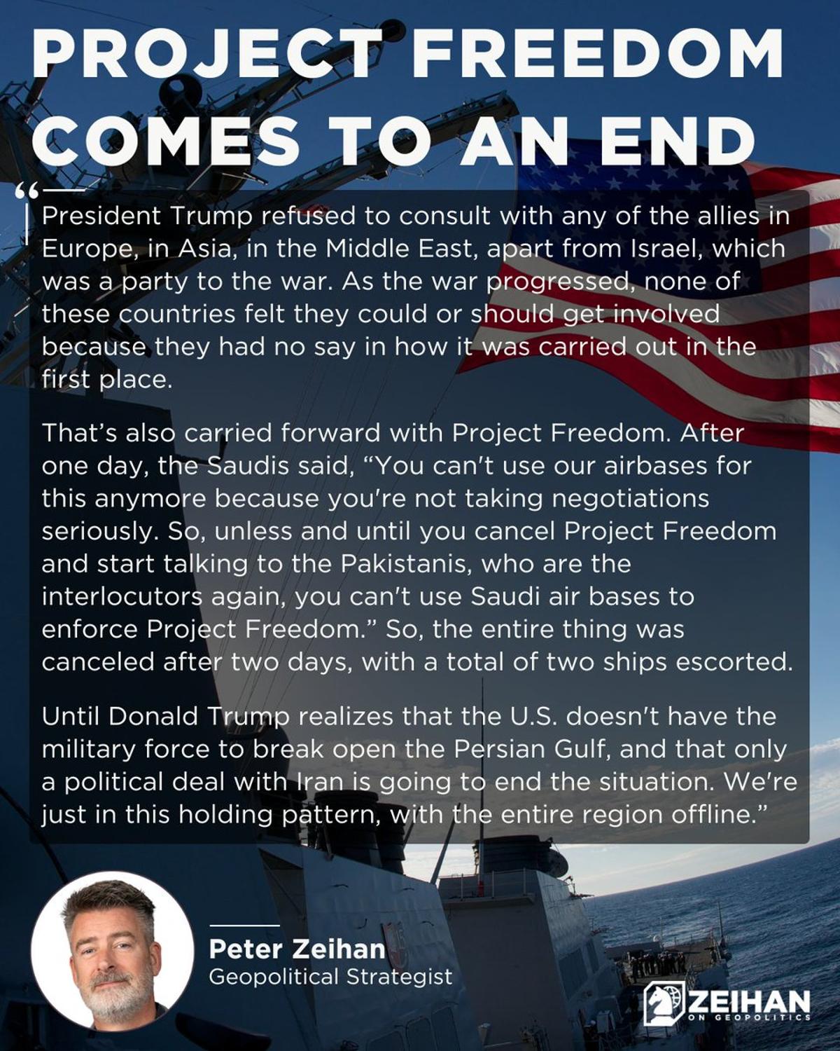 U.S. Loses Narrative Control, Not Iran, in Middle East