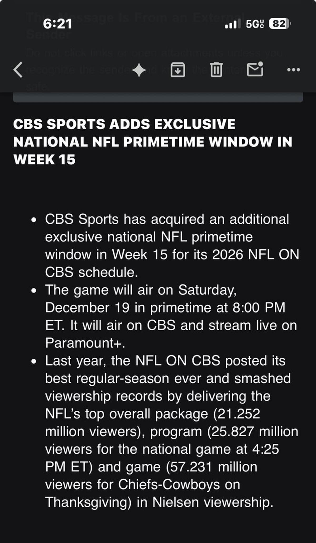 NFL Treats Networks Like Oprah: Extra Games for All