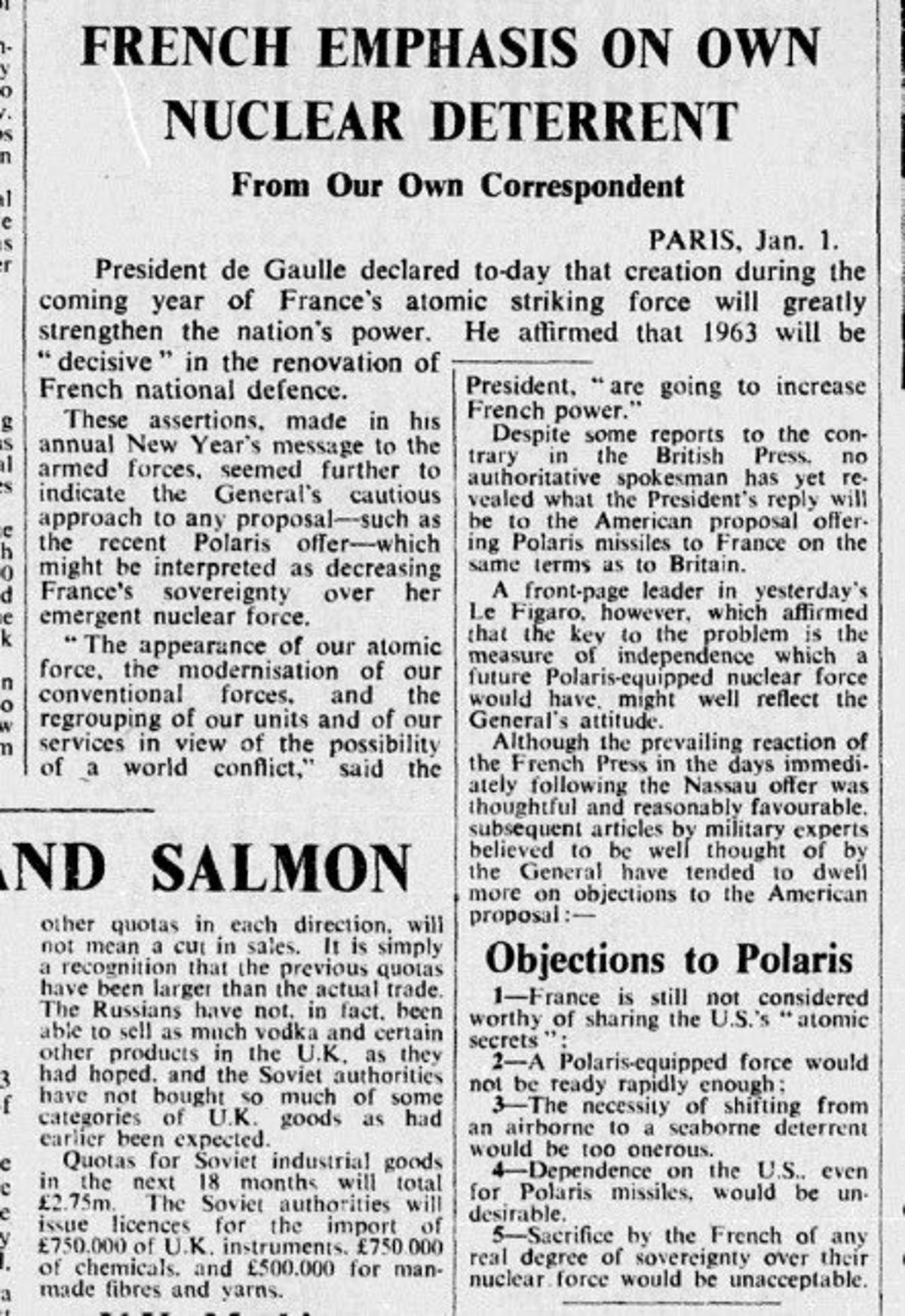France’s Nuclear Push Fueled Strategic Autonomy and Nixon Shock