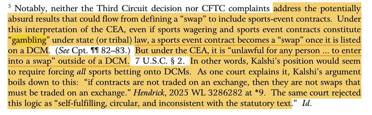 Judge Warns Absurd Outcomes From Expanding Swap Definition