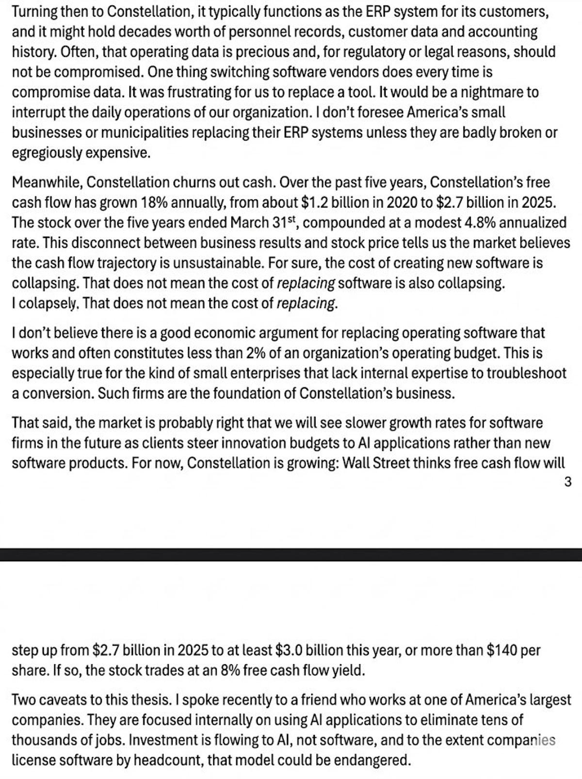 CSU.TO: Undervalued SaaS with Near‑Zero Churn