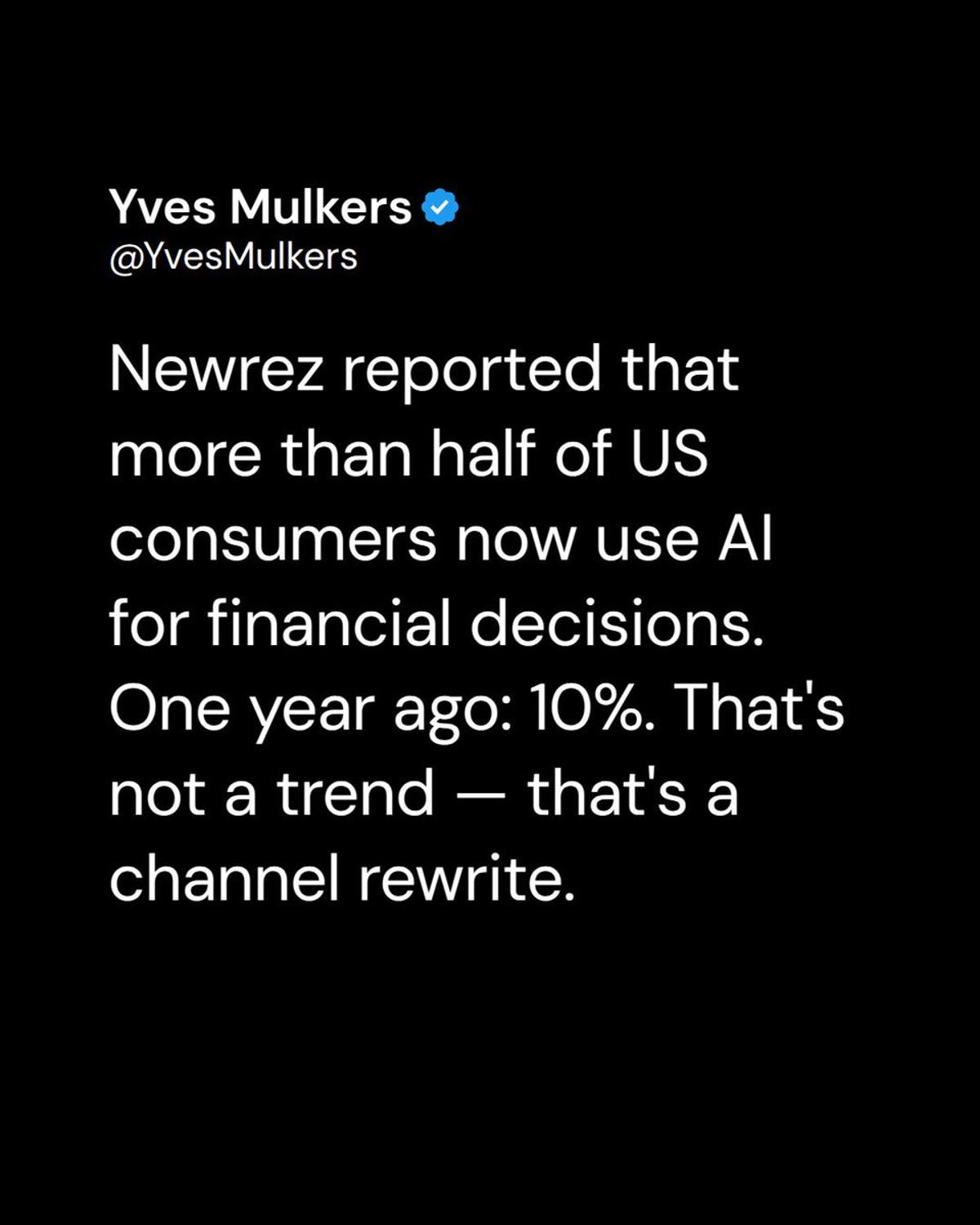 Half of US Consumers Now Rely on AI for Finance.