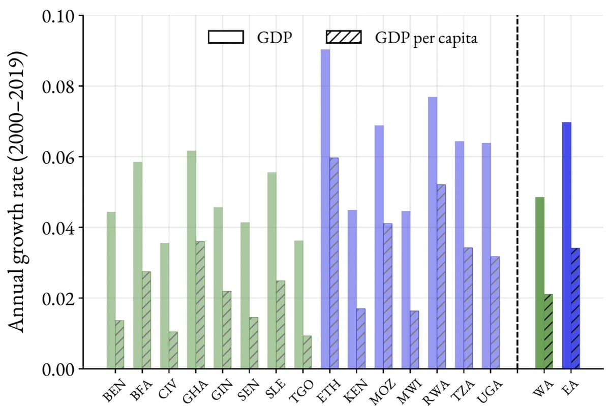 Sub‑Saharan Giants Post Over 5% Growth Since 2000