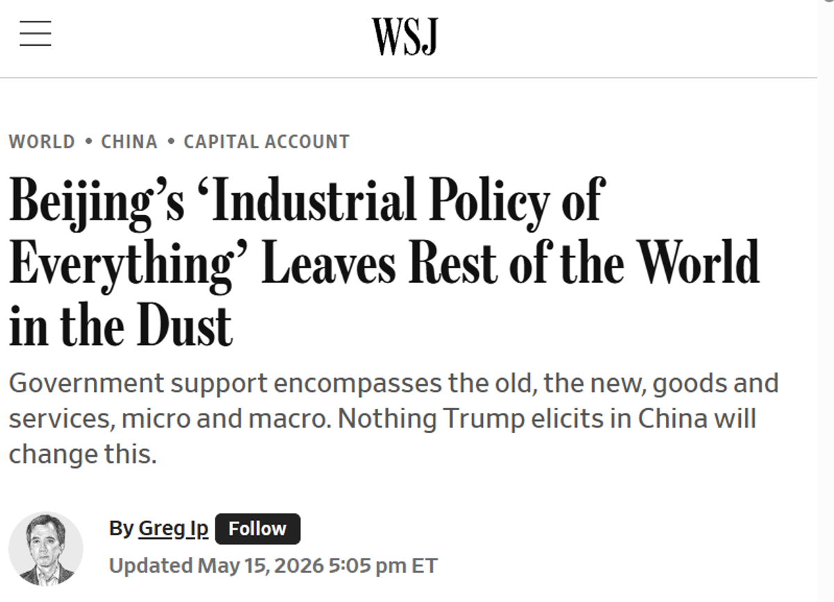Xi’s All‑Encompassing Industrial Policy Redefines Global Strategy