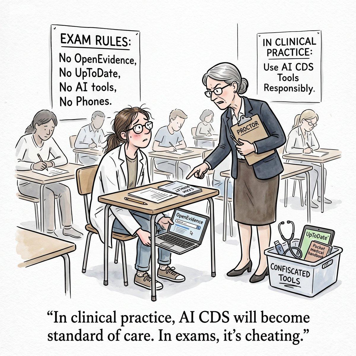 Medical Exams Must Evolve Beyond Memorization to AI