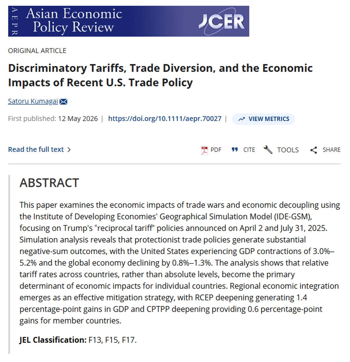 Regional Integration Offsets Harm of U.S. Discriminatory Tariffs