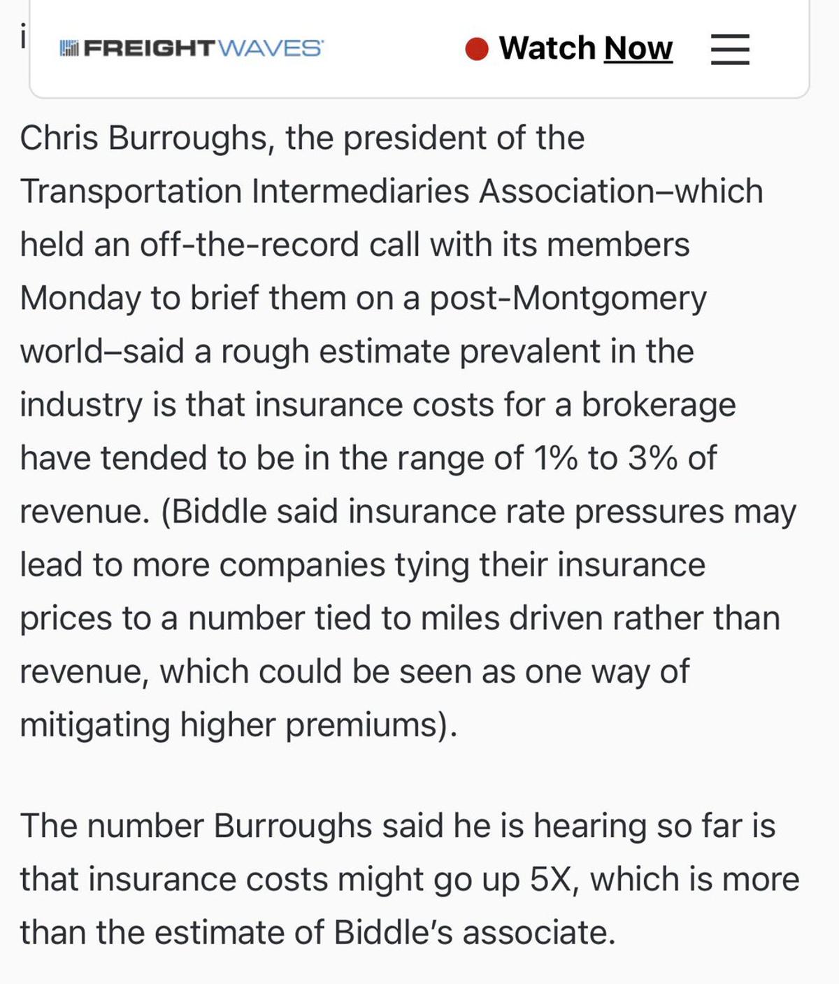 Brokerage Insurance Costs Could Surge Fivefold