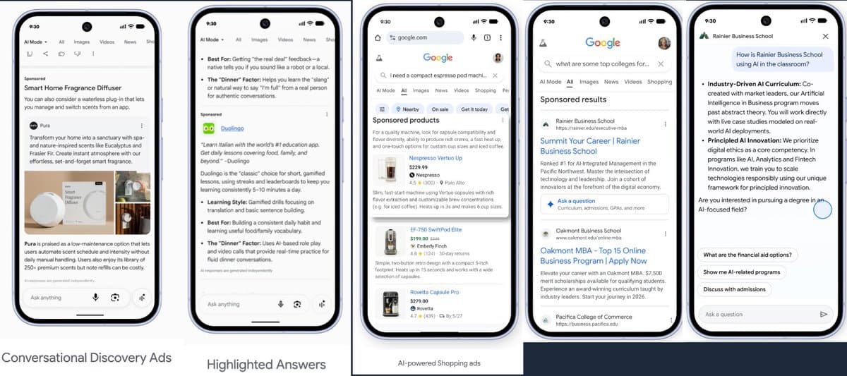 AI Mode Adds Ads, Gemini Explainers, and Lead Chatbot