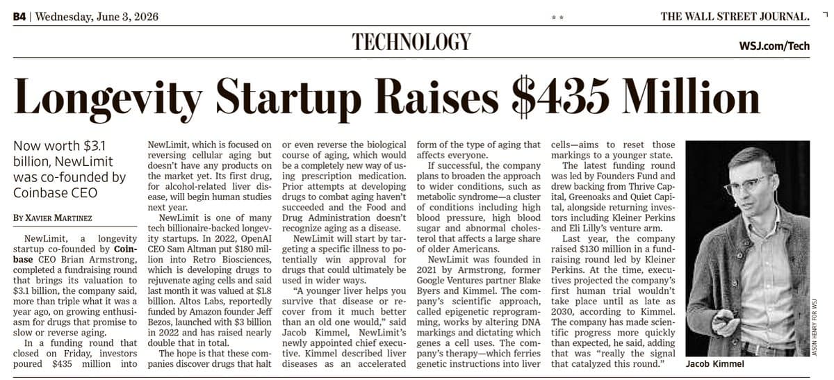 Partial Reprogramming Firms Secure Funding, Launch Clinical Trials
