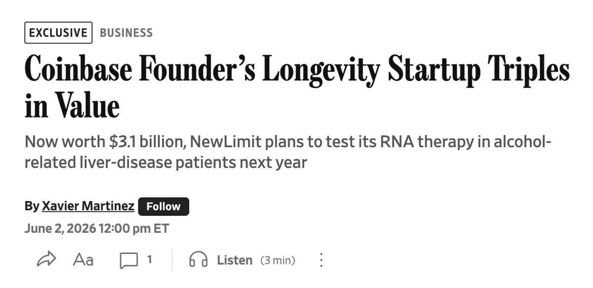 NewLimit Secures $435 Million, Valued Over $3 B