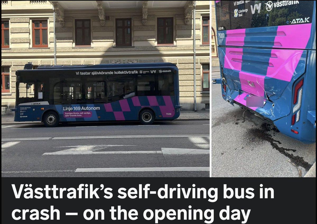 Göteborg Debuts First Autonomous Bus Service