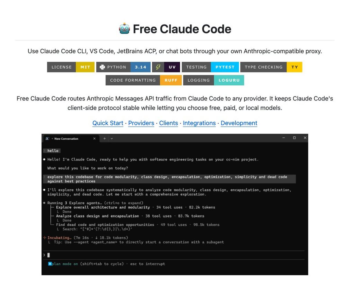 Free Claude Code Lets You Bypass Anthropic Credits