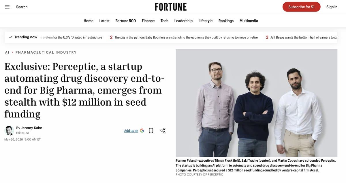 Frontier AI Secures $12M to Revolutionize Biopharma