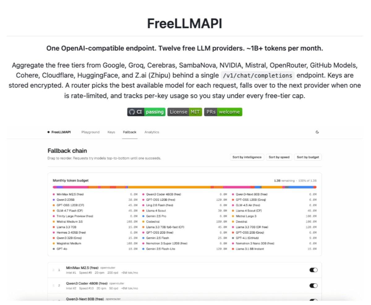 Combine Free LLM APIs for Billion‑Token Access