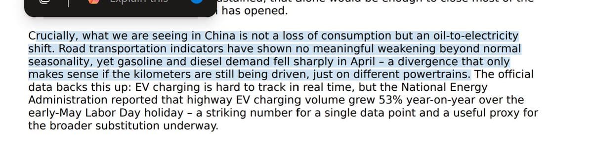 China’s Oil Imports Dip as Electricity Powertrains Rise